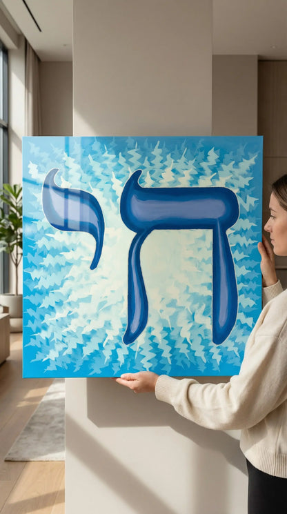 Chai Life Jewish Art (Custom Original) MLB Artist