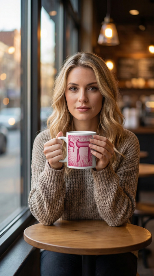 Pink Chai Life White Glossy Mug