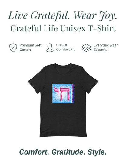 Pink Blue Grateful Chai Life Unisex T-shirt