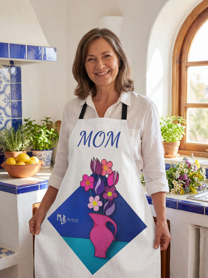 Duct Tape Flower Mom Apron