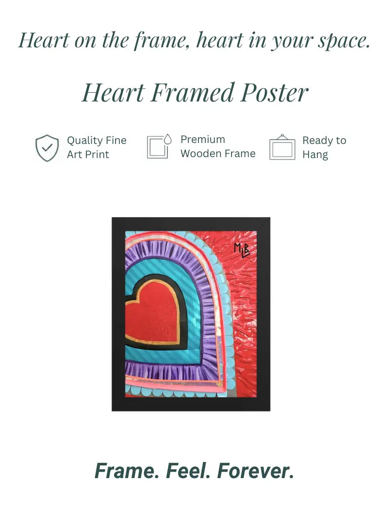 Heart Framed Poster