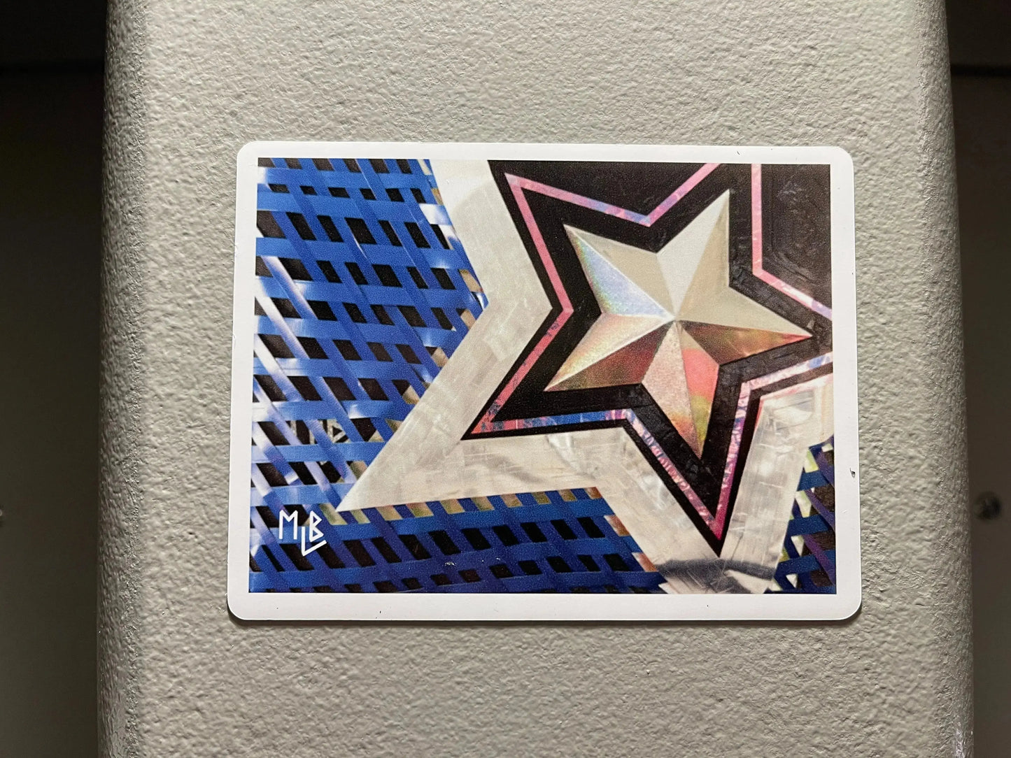 Large Rectangular Star Magnet MLB Artist