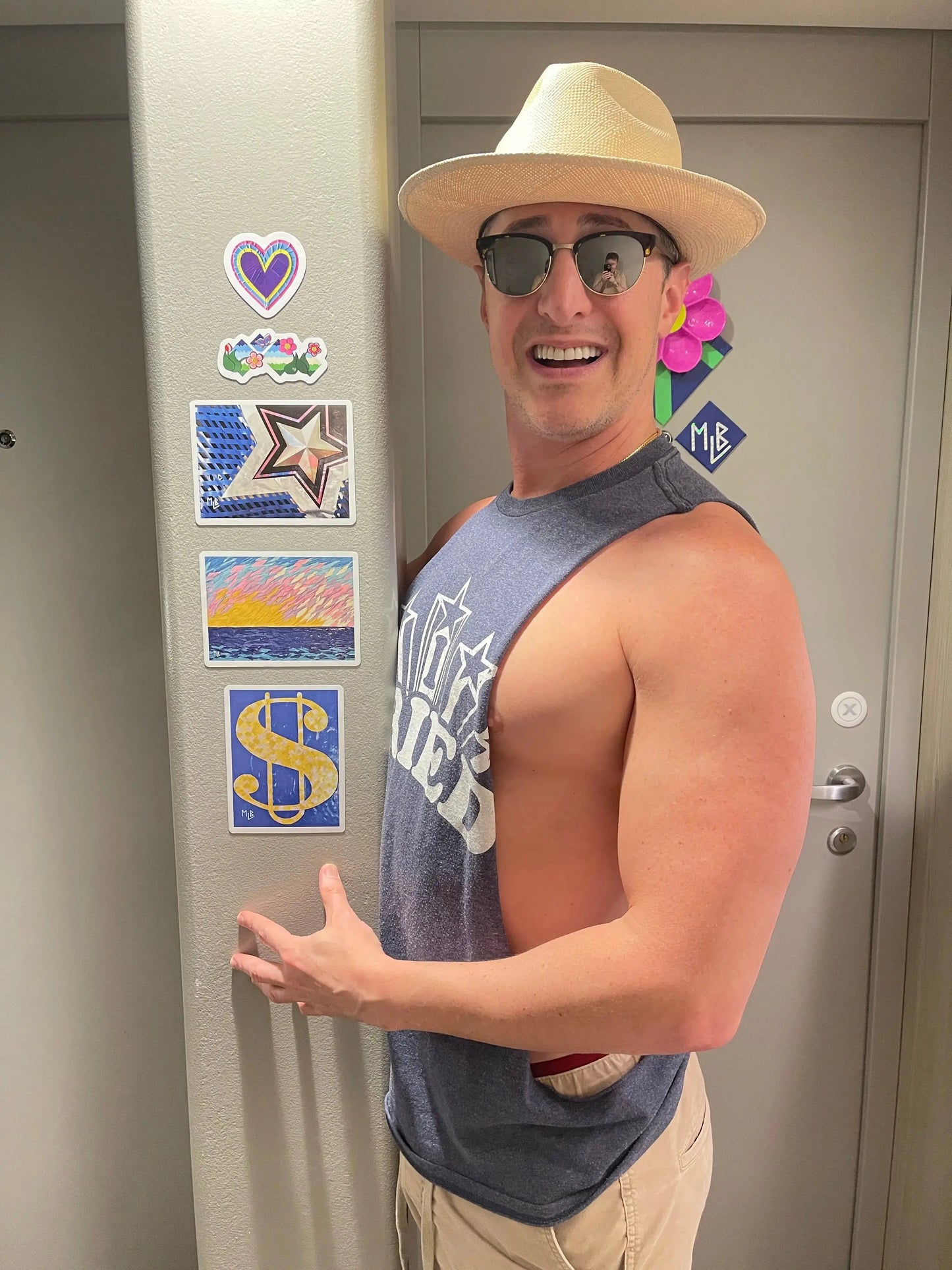 Hamptons Sunset Magnet MLB Artist