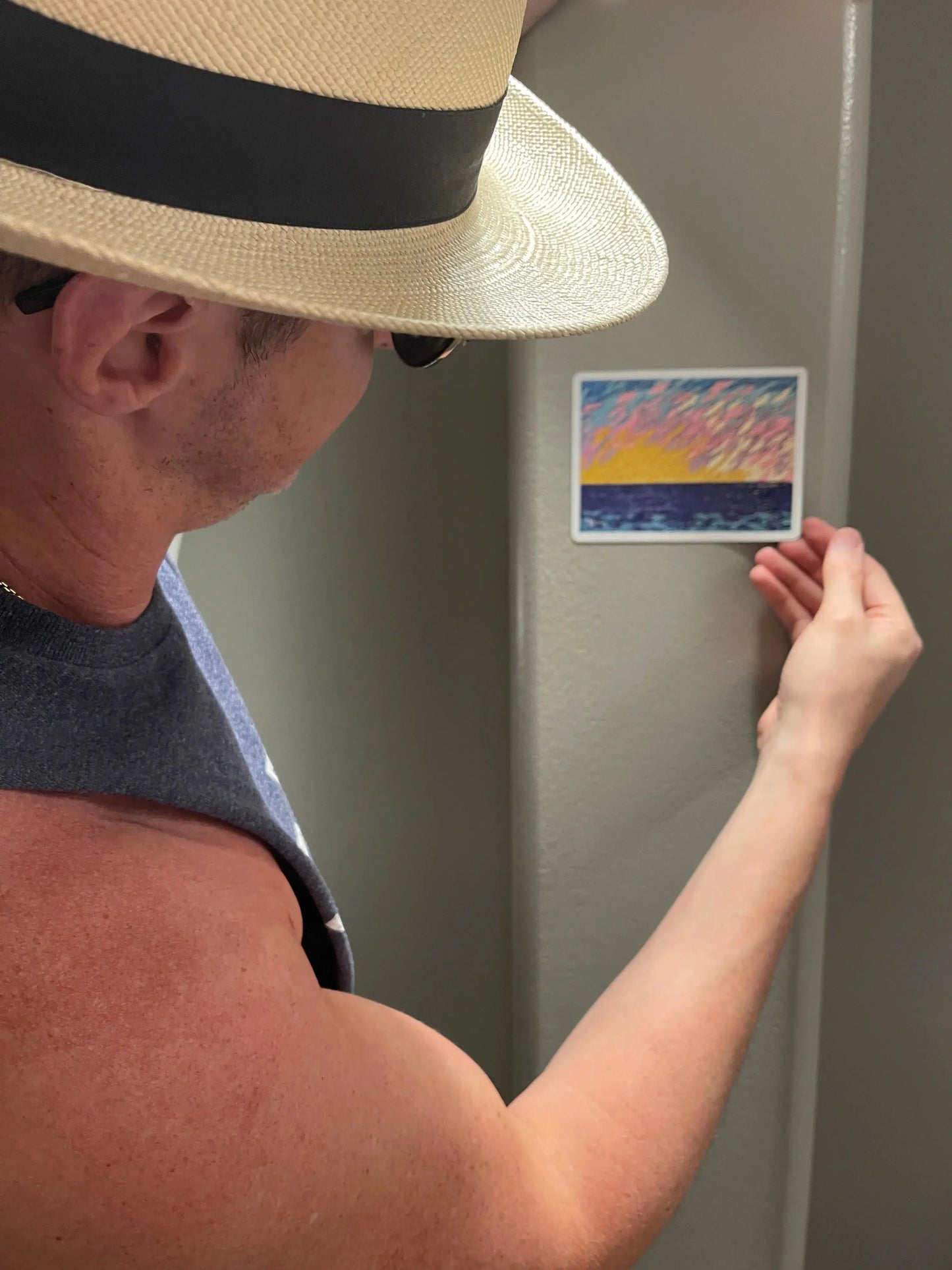 Hamptons Sunset Magnet MLB Artist