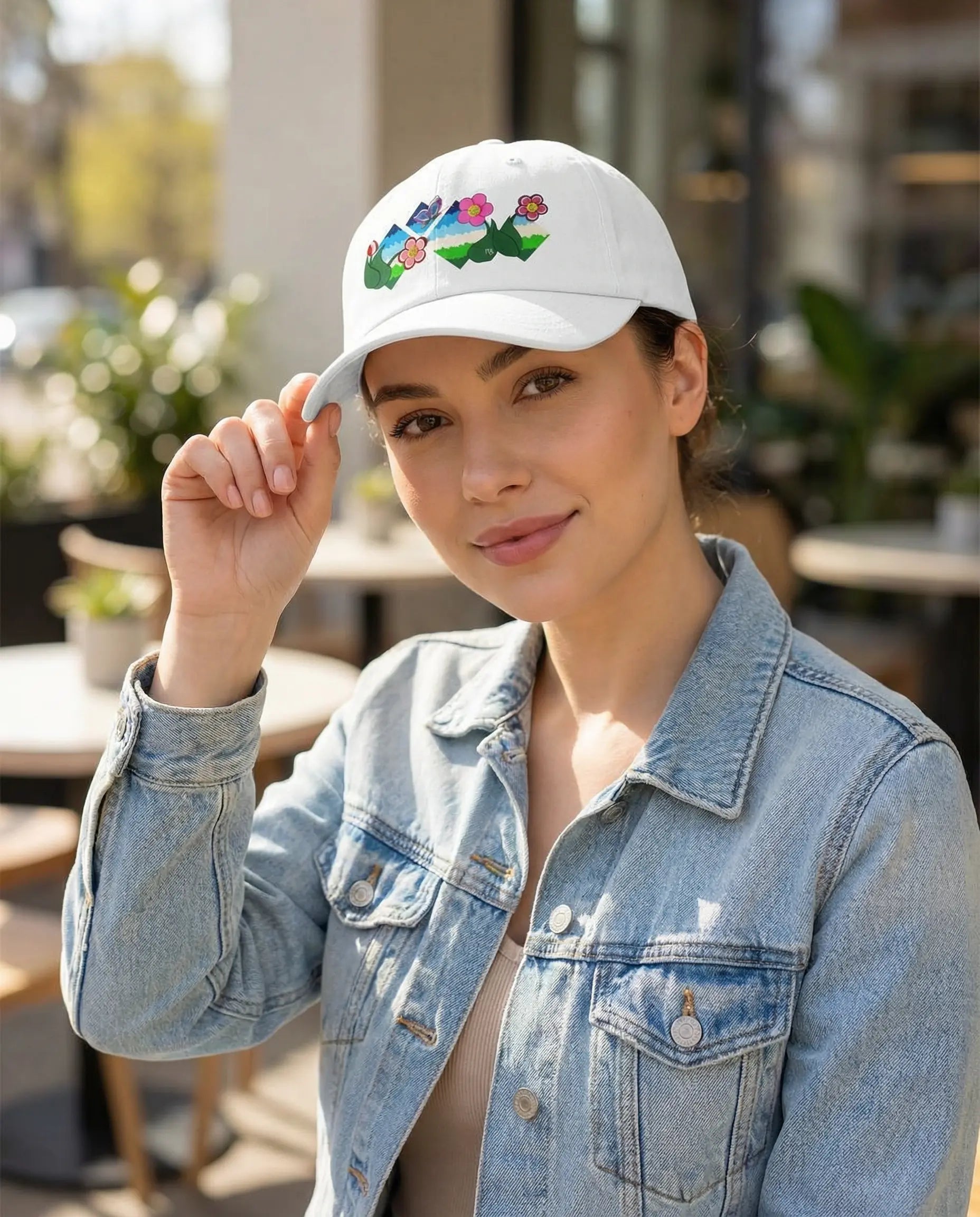 Flower Field Fantasy Baseball Cap MLB Artist