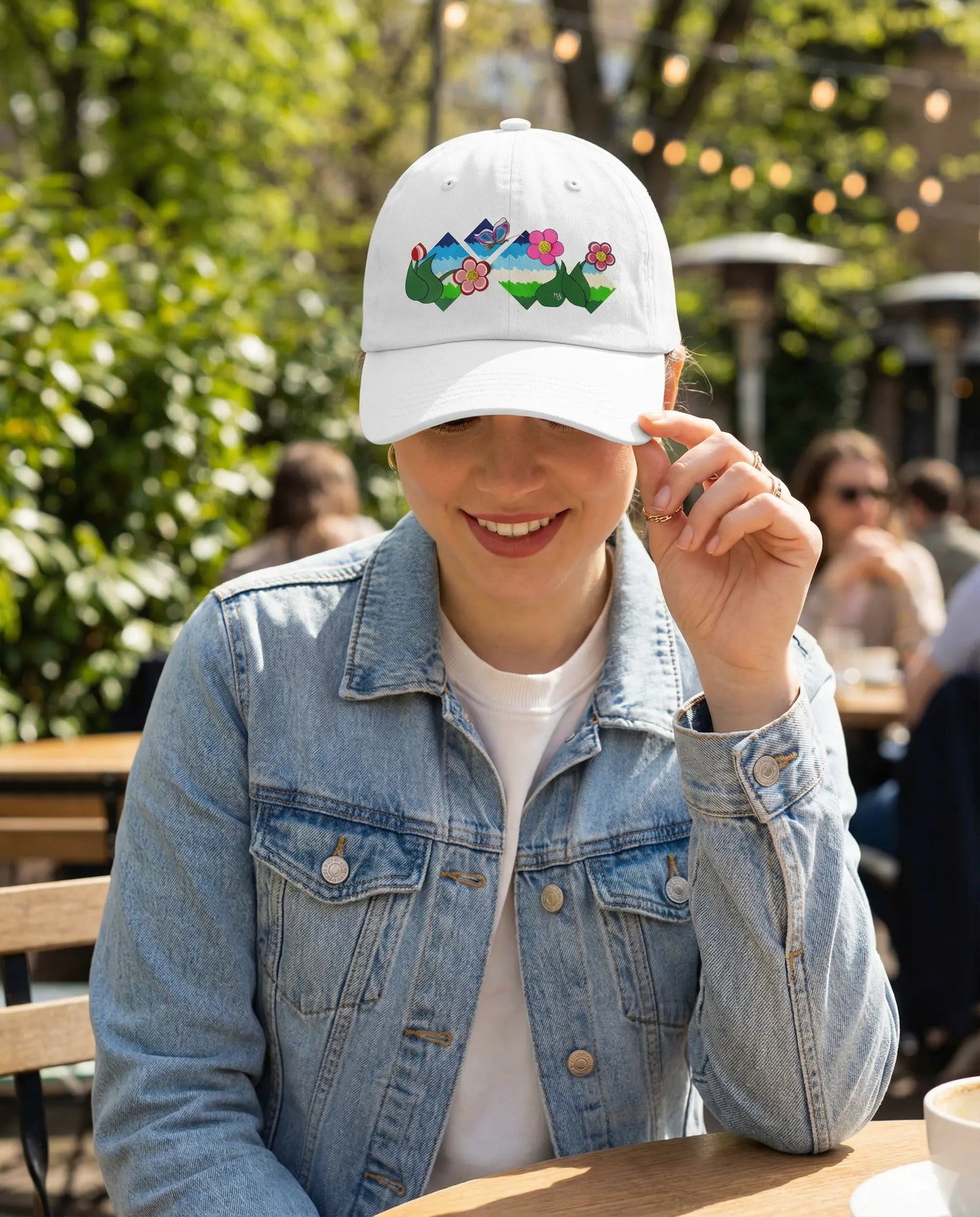 Flower Field Fantasy Baseball Cap MLB Artist