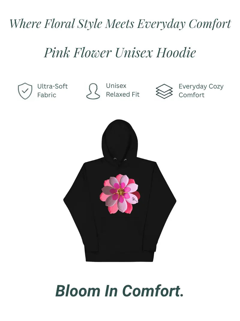 Pink Flower Unisex Hoodie