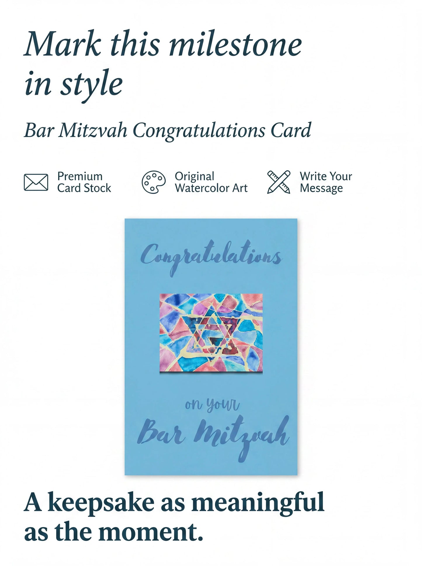 Bar Mitzvah Card