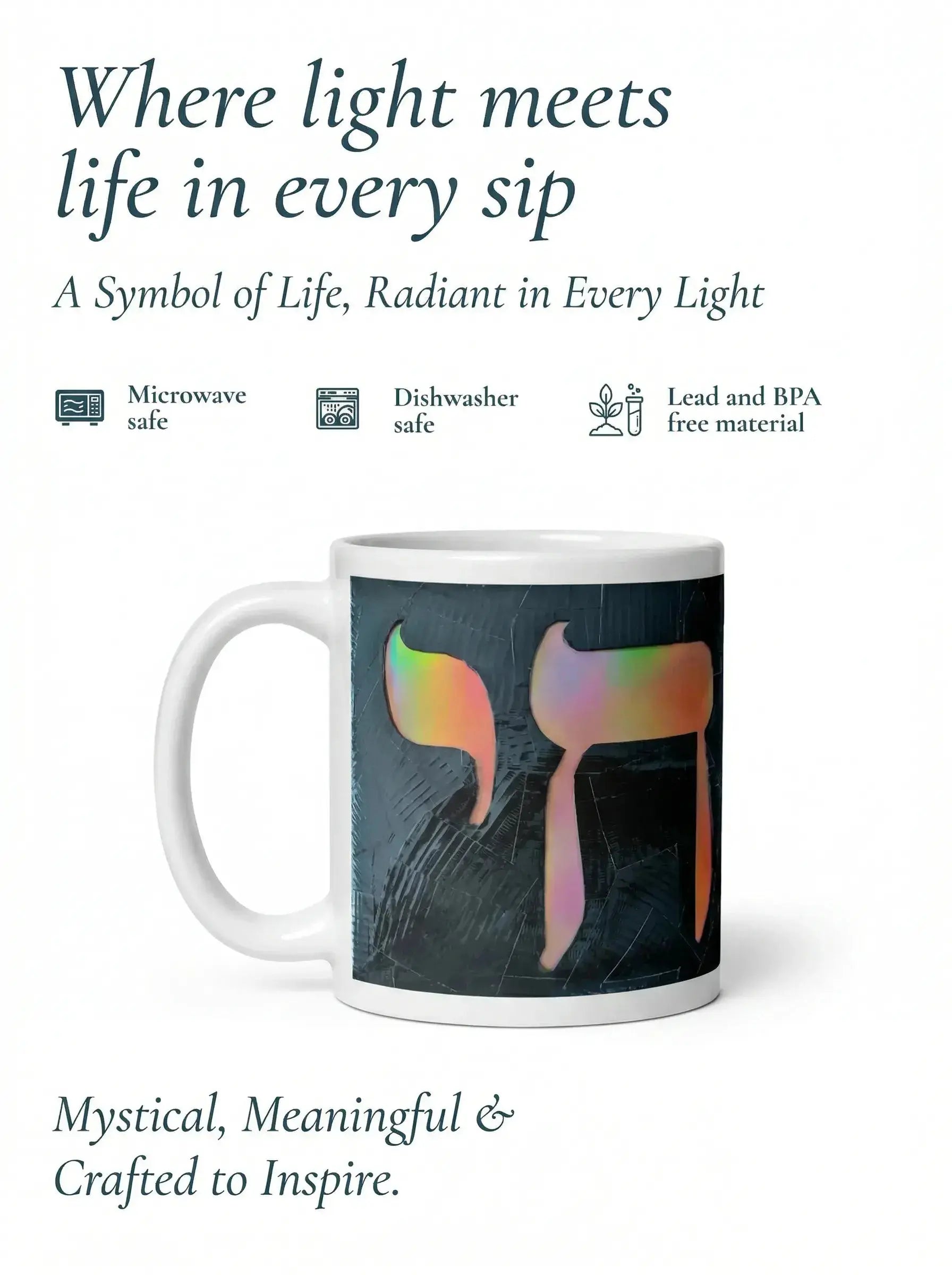 Rainbow Colored Chai Life White Glossy Mug MLB Artist