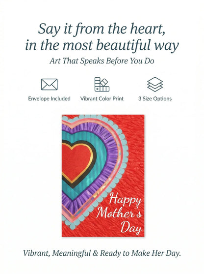 Mother's Day Heart Greeting Card