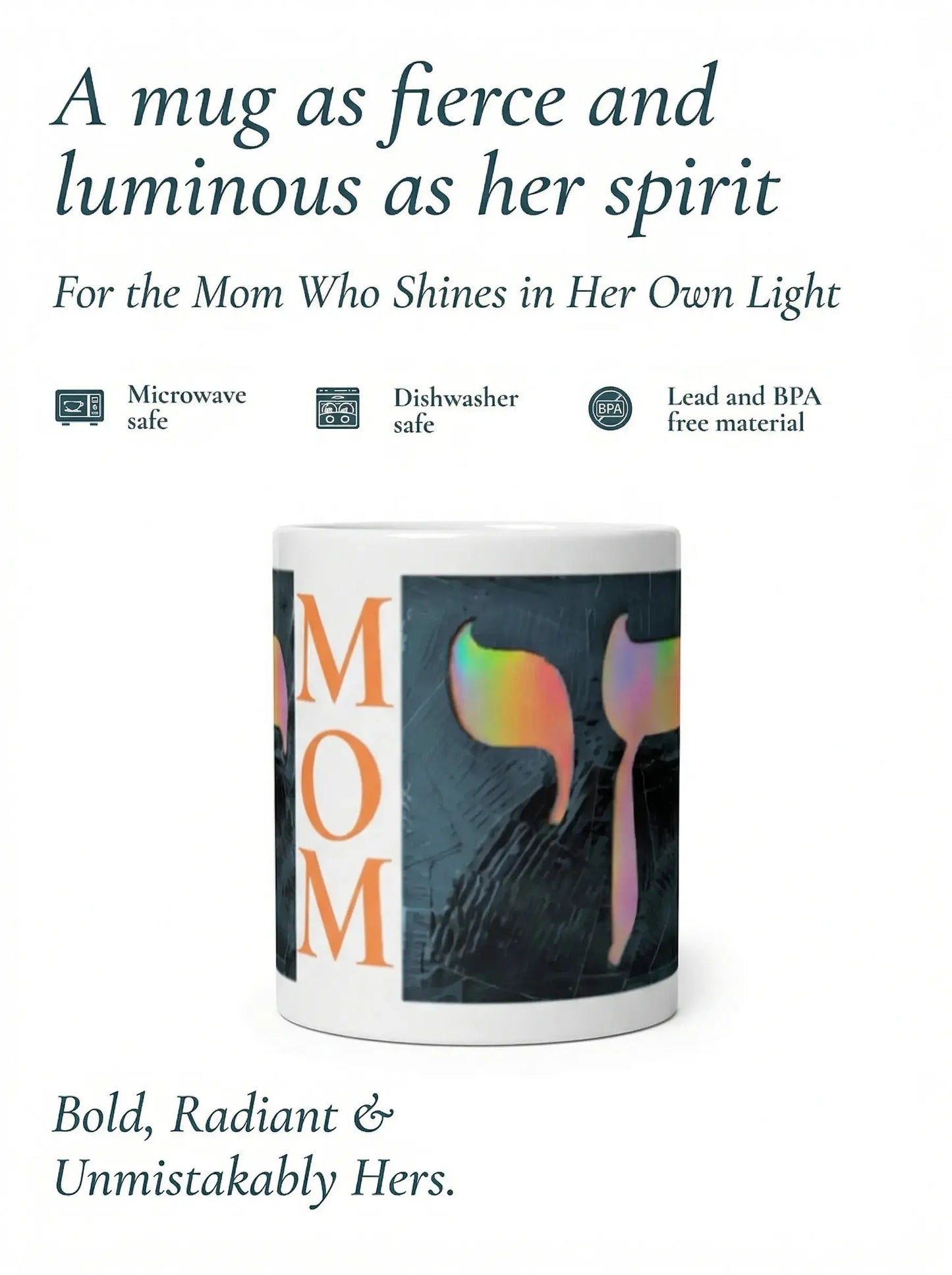 Copper Shimmer Chai Mom White Glossy Mug