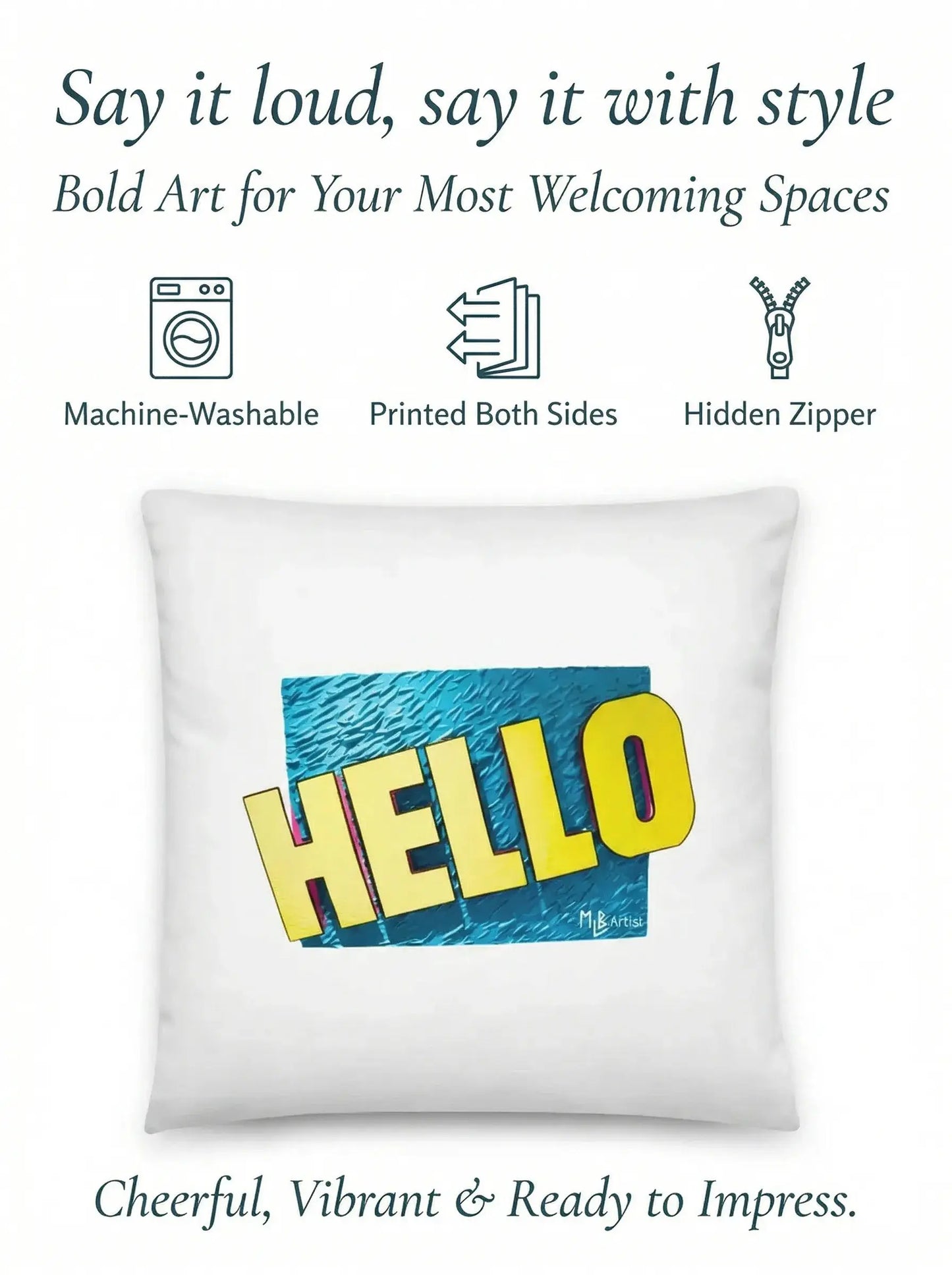 HELLO Basic Pillow