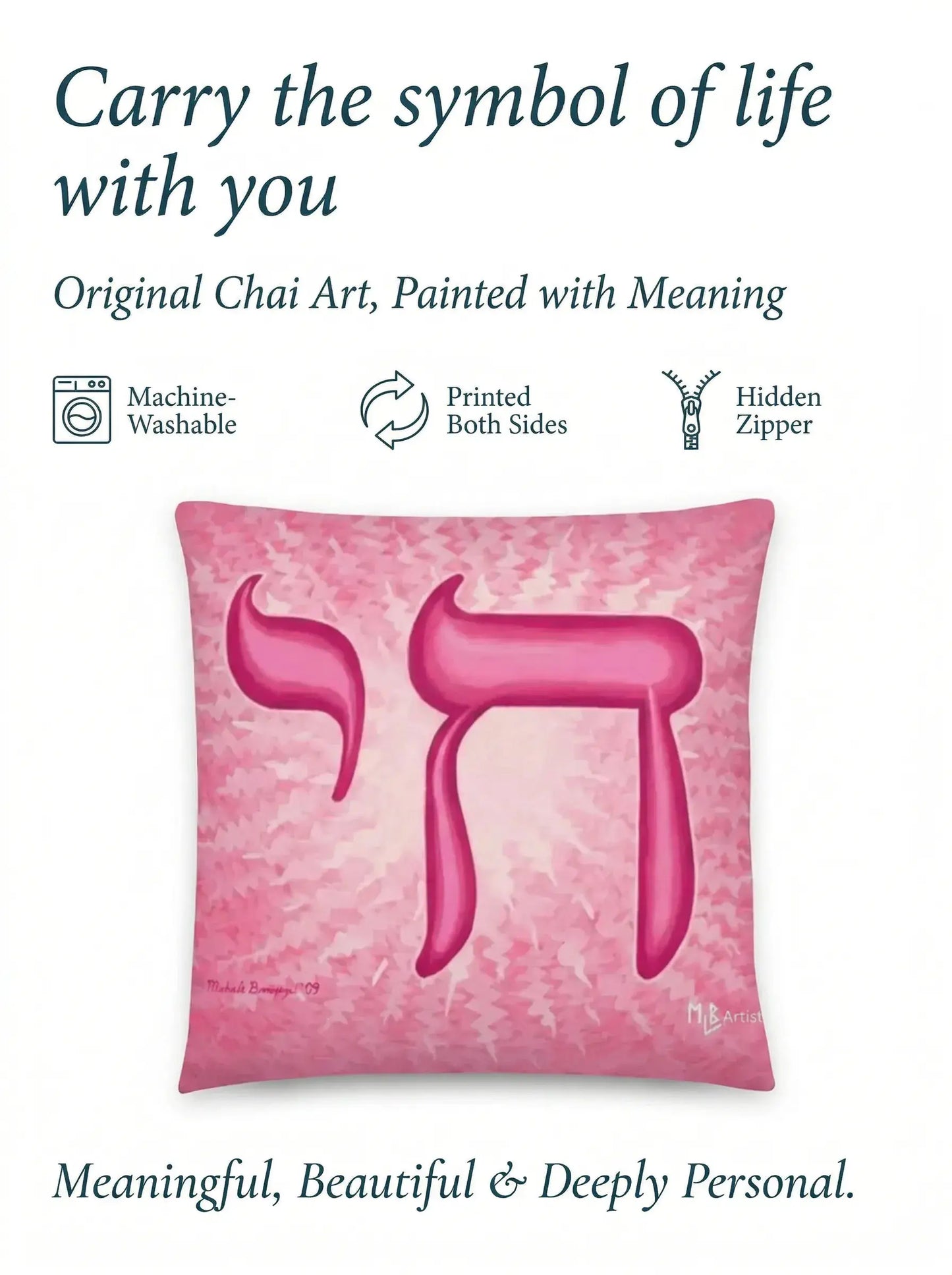 Pink Chai Life Basic Pillow