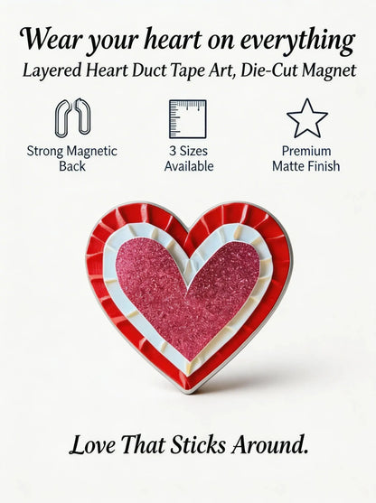 Red Tape Heart Magnet