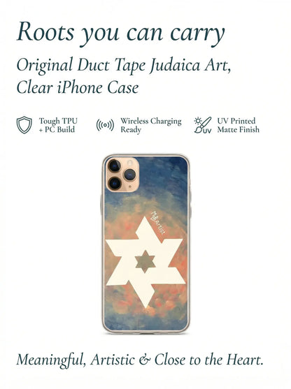 White Star Of David Clear Case for iPhone®