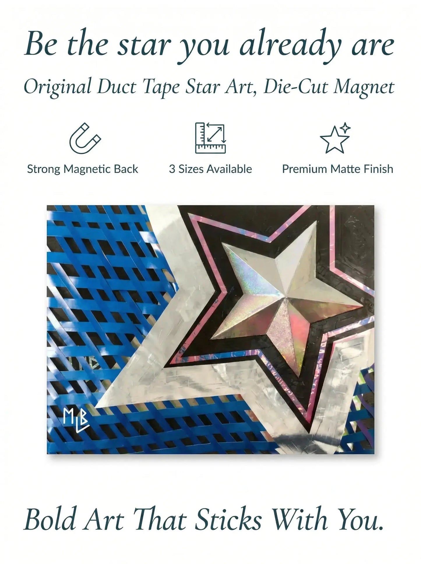 Large Rectangular Star Magnet