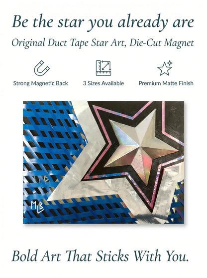 Large Rectangular Star Magnet