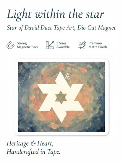 White Star of David Magnet