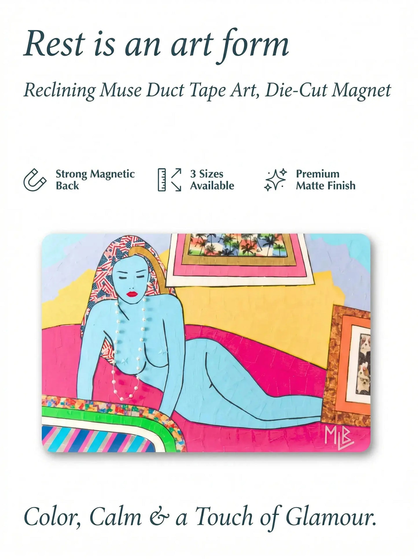 American Woman Reclining Magnet