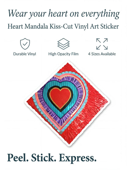 Heart Bubble-Free Stickers