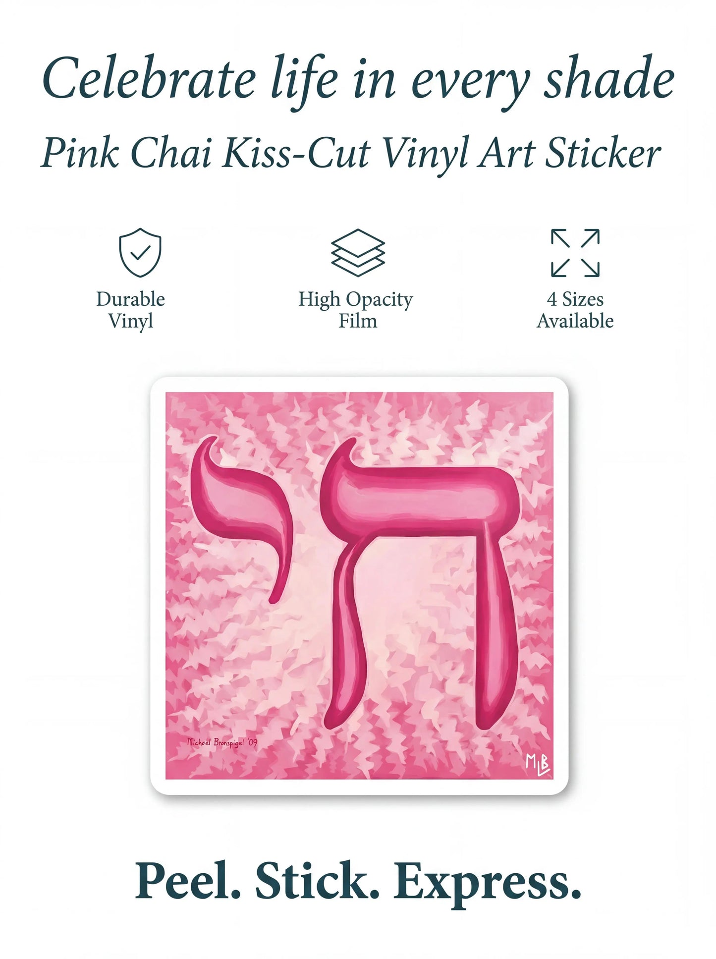 Pink Chai Life Bubble-Free Stickers