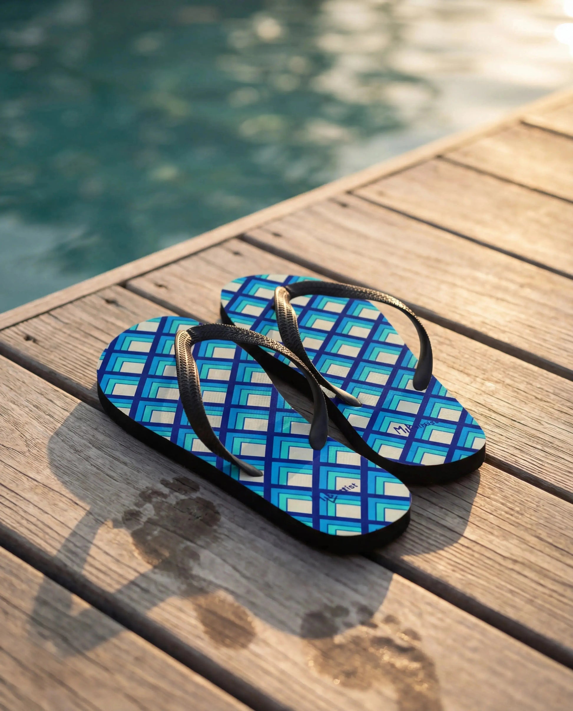 Blue Deco Flip-Flops MLB Artist