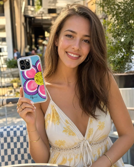 Purple and Pink Clear Case for iPhone®