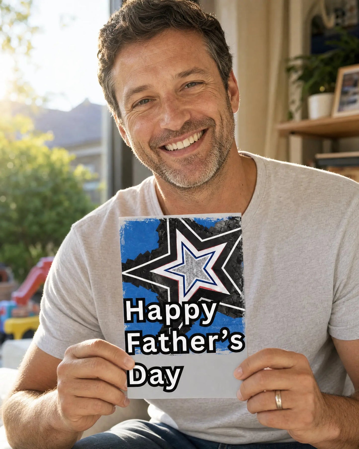 Happy Father's Day Star Greeting Card