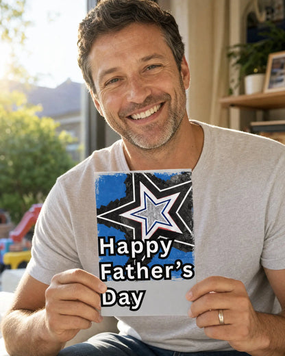 Happy Father's Day Star Greeting Card