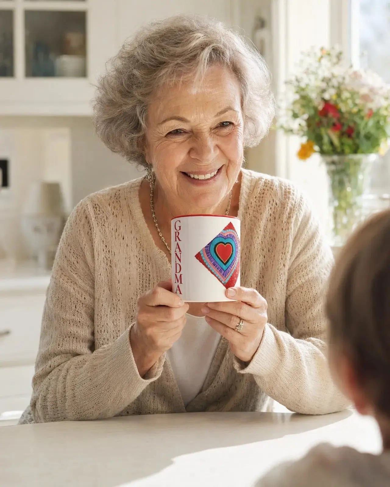 Heart Grandma Mug with Color Inside