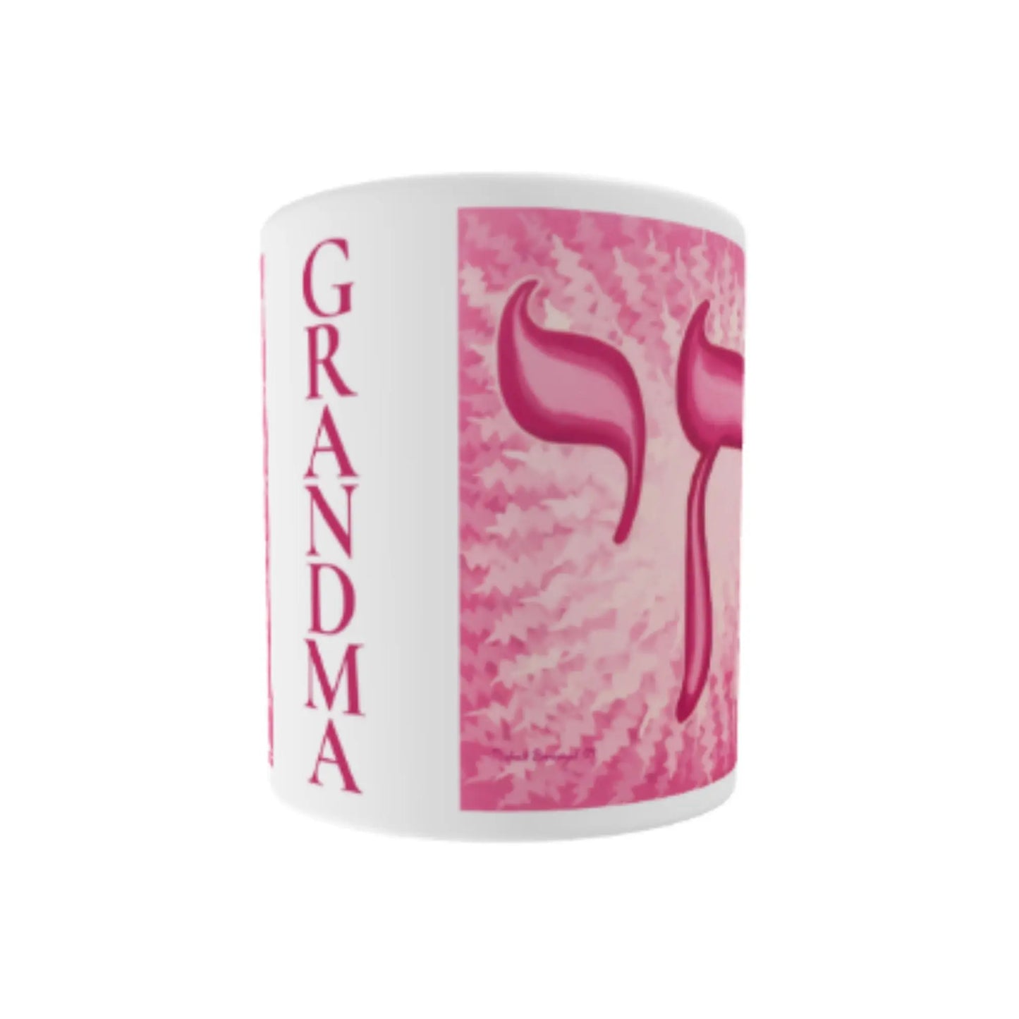 Pink Chai Grandma White Glossy Mug