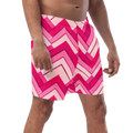Pink Deco Swim Trunks
