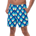 Blue Deco Swim Trunks