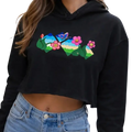 Flower Field Fantasy Crop Hoodie