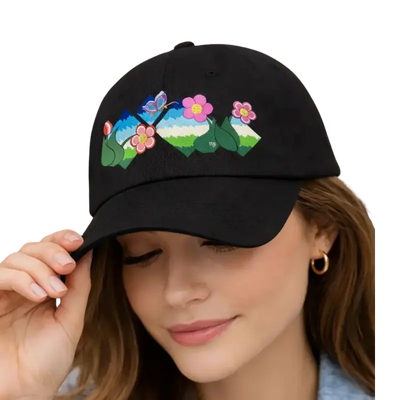 Flower Field Fantasy Baseball Cap