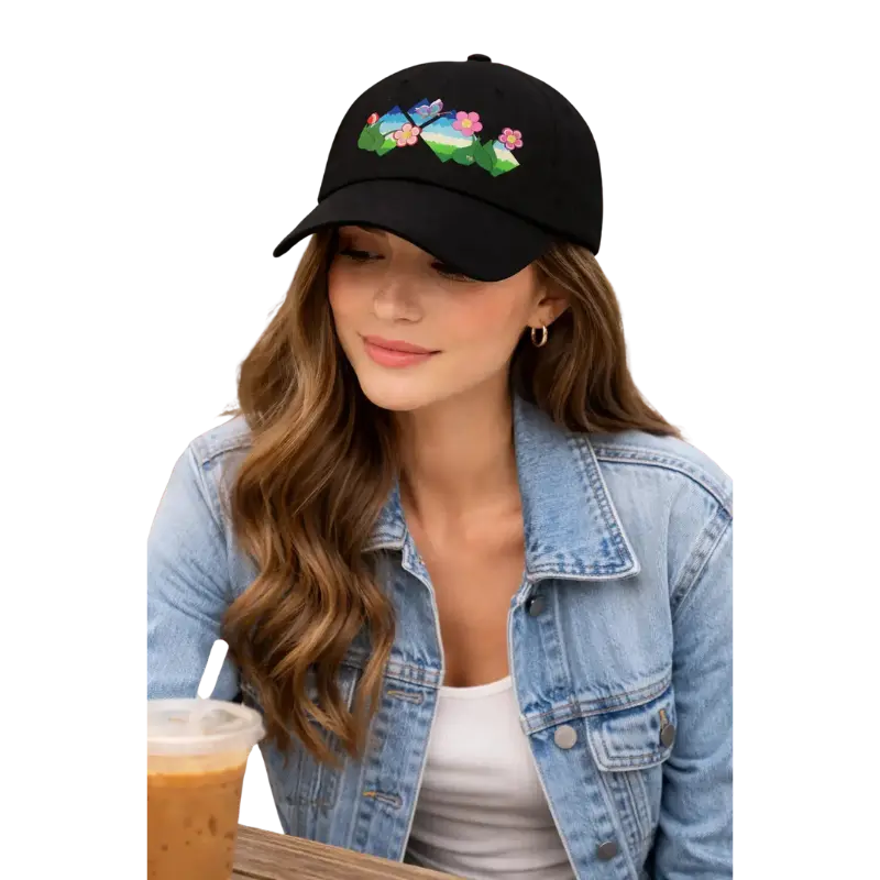 Flower Field Fantasy Baseball Cap