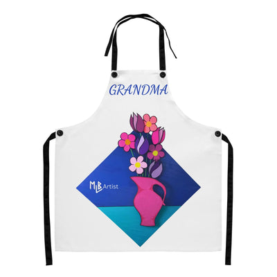 Duct Tape Flower Grandma Apron