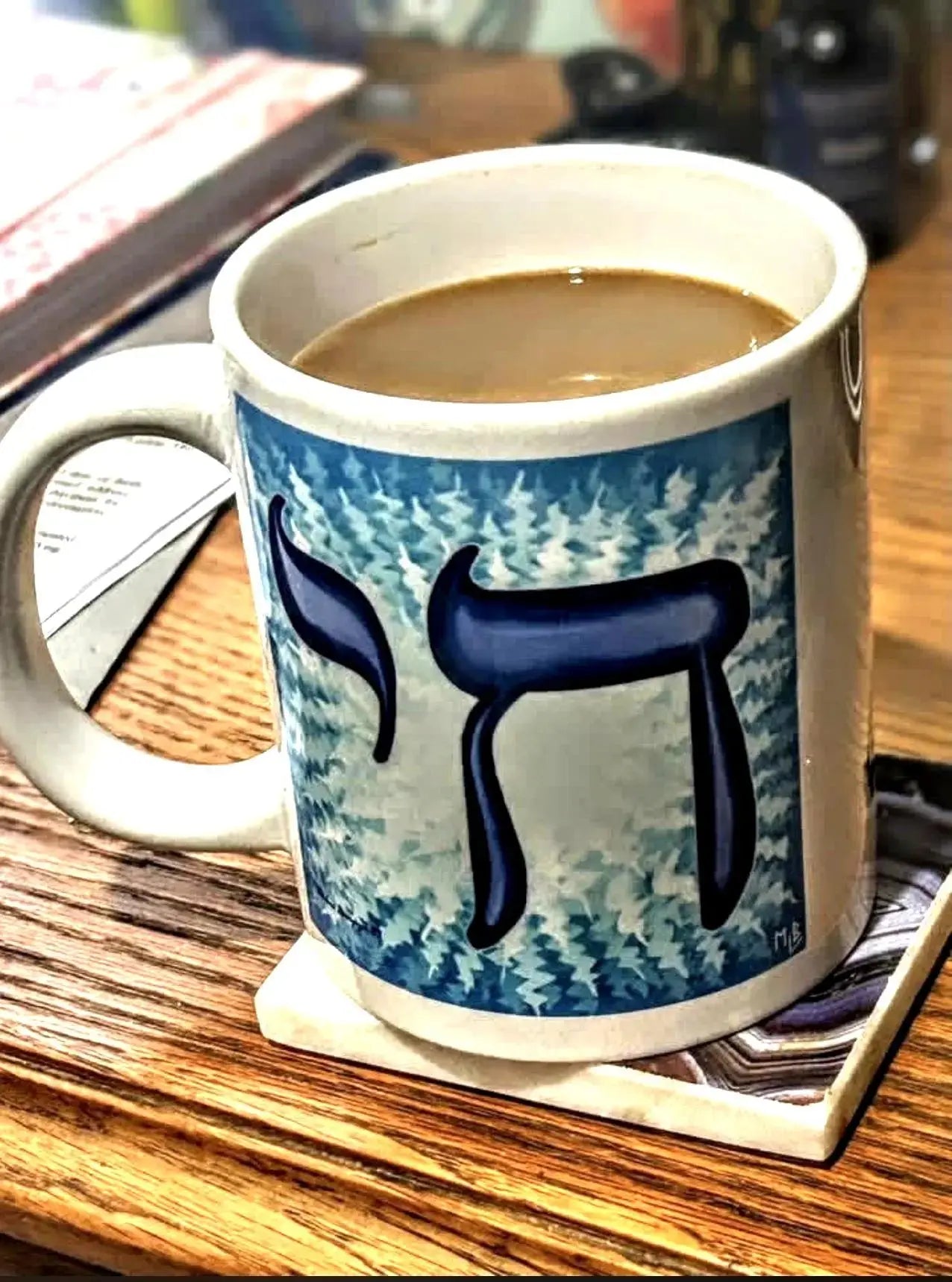 Jewish Chai White Glossy Mug MLB Artist