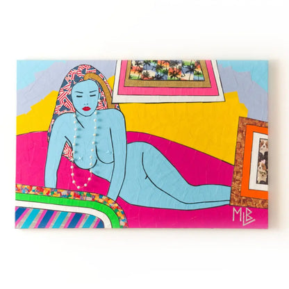 American Woman Reclining (Custom Original) MLB Artist