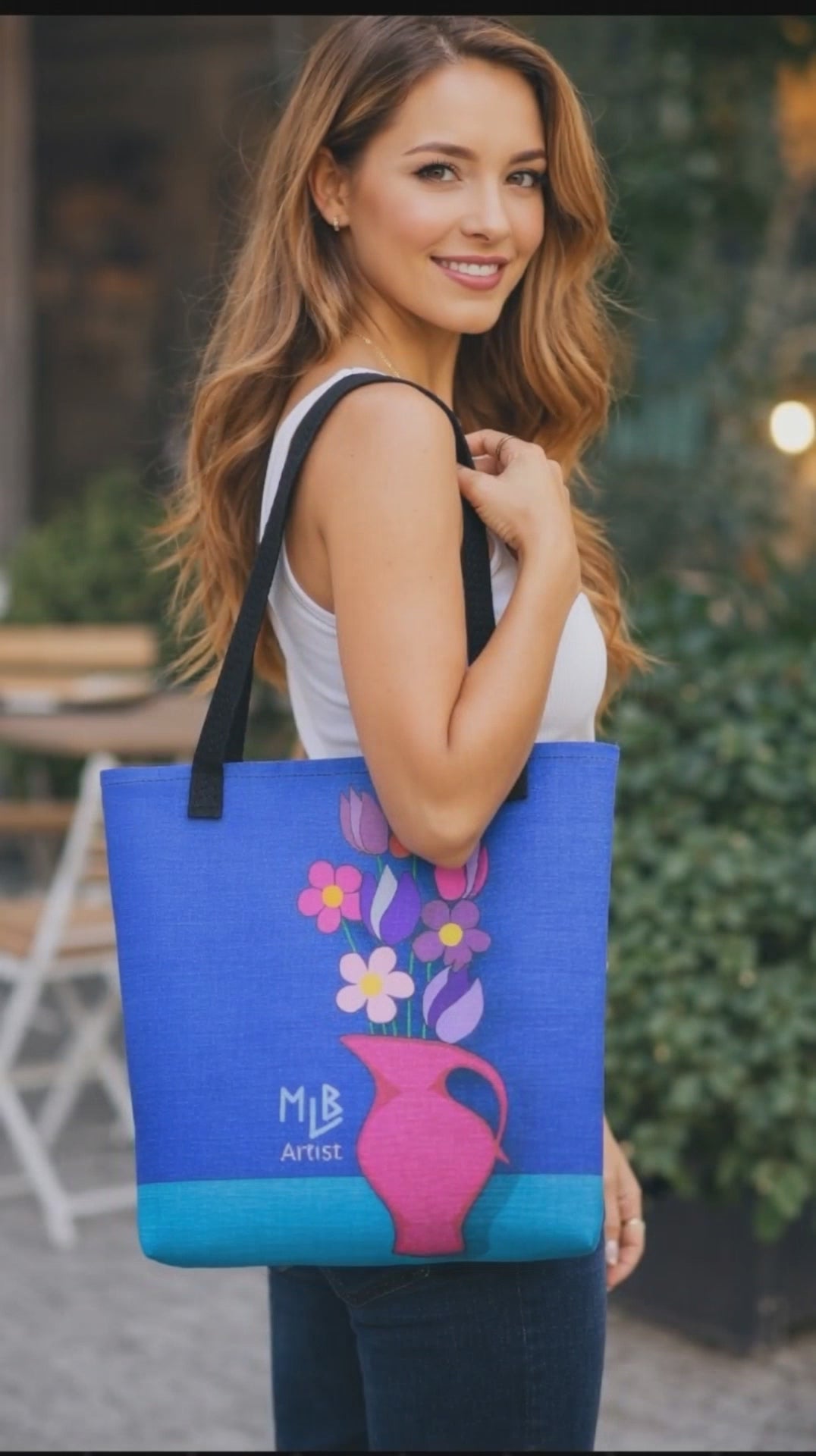 Duct Tape Flowers Tote Bag Unique Floral Canvas Bag – MLB Artist