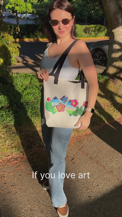 Flower Field Fantasy Tote Bag