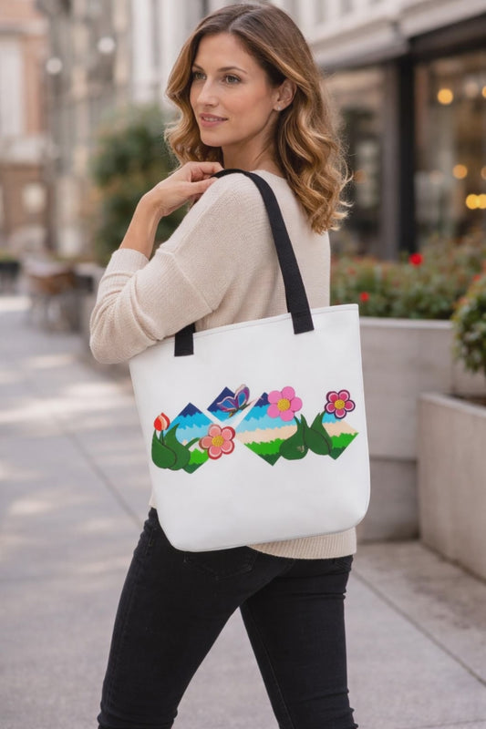 Flower Field Fantasy Tote Bag