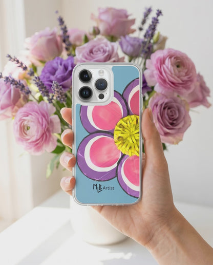 Purple and Pink Clear Case for iPhone®