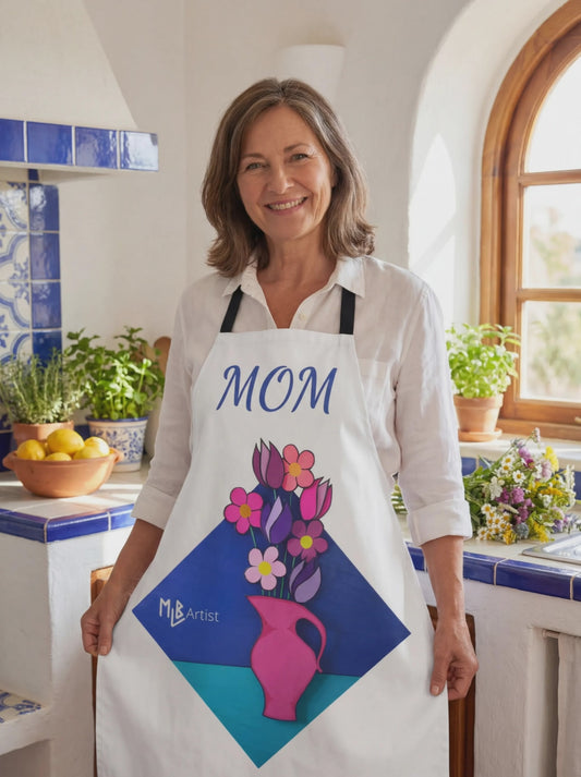Duct Tape Flower Mom Apron