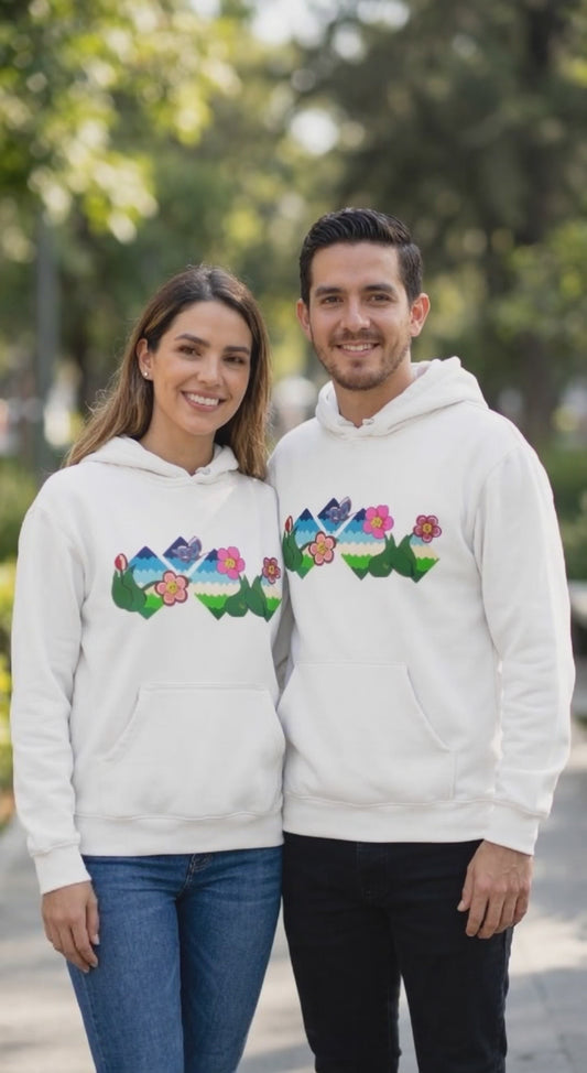 Flower Field Fantasy Unisex Hoodie