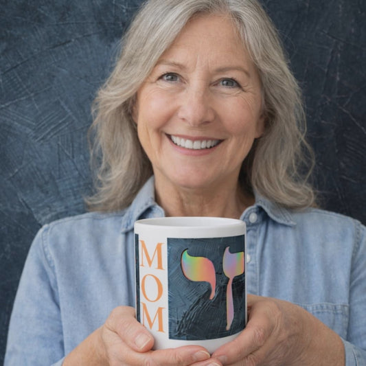 Copper Shimmer Chai Mom White Glossy Mug