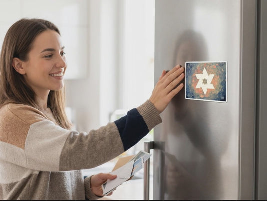 White Star of David Magnet