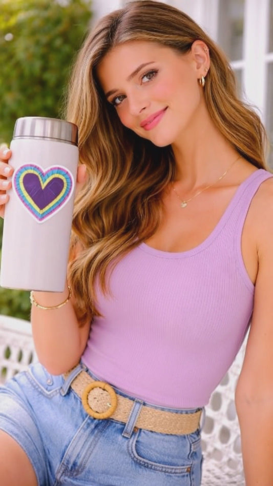 Tape Heart Bubble-Free Stickers