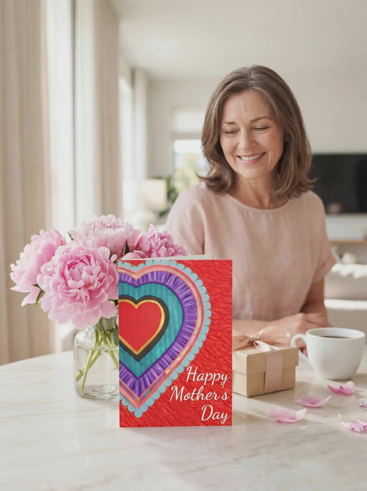 Mother's Day Heart Greeting Card