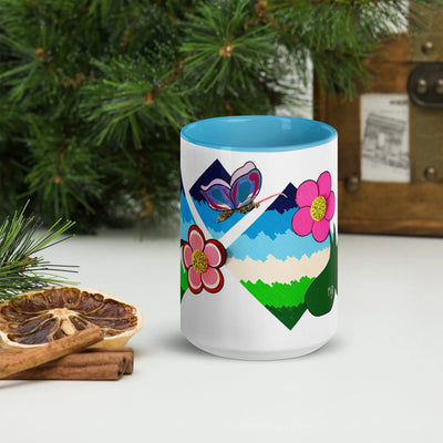 Flower Field Fantasy Mug with Color Inside